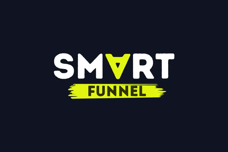 Logo de Smart Funnel sur fond bleu nuit