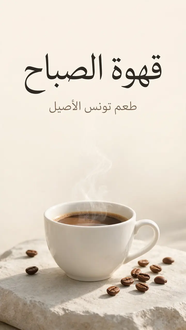ملصق مولّد بالذكاء الاصطناعي مع نصّ عربي